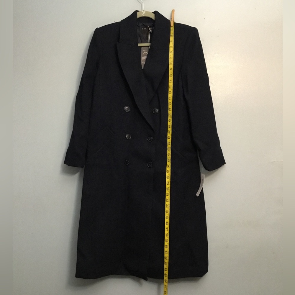 Bernardo Blue Double-Breasted Trench Coat